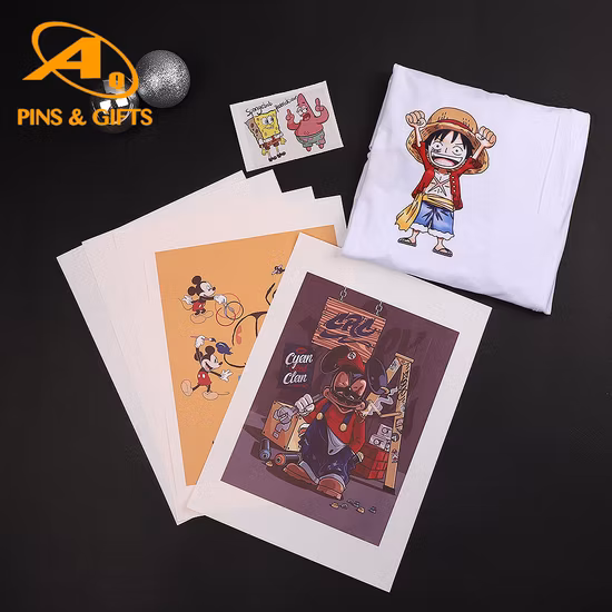 Papel de transferencia oscuro de inyección de tinta opaco Transworld A4, paquete de 100 hojas, papel de transferencia térmica imprimible con logotipo personalizado para tela oscura